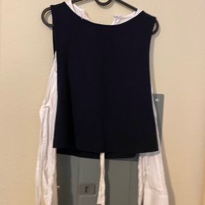 White and Blue blouse